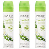 Superdrug Yardley London Lily of the Valley Floral Body Spray 3x75ml- Buy online at McGrocer