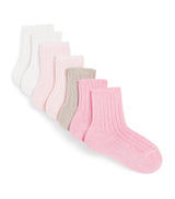 Harrods Story Loris Set of 7 Cotton Ribbed Socks Baby Socks 3-9 Months- Buy online at McGrocer
