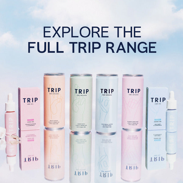 TRIP Elderflower Mint CBD Drinks 12 x 250ml GOODS Superdrug