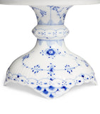 Royal Copenhagen Blue Fluted Half Lace footed bowl, imported from the UK