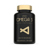 Holland & Barrett SuperSelf Fish Oil Omega-3 3000mg Triple Strength Fish Oil Supplement 120 Softgels- Buy online at McGrocer