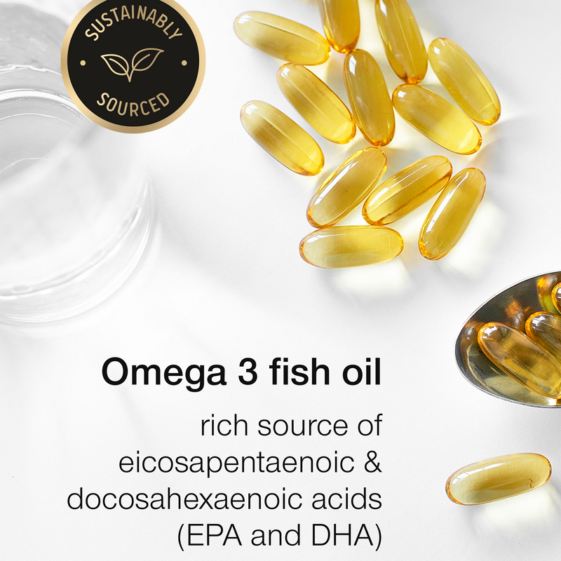 SuperSelf Omega-3 fish oil 3000mg triple strength 120 softgels - British product