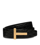 Harrods TOM FORD Leather Reversible T Icon Belt- Buy online at McGrocer