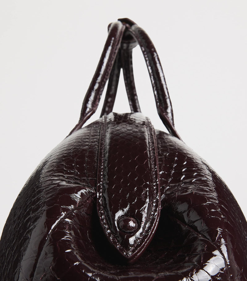 Alaïa small snakeskin top-handle purse, Italian luxury - British product