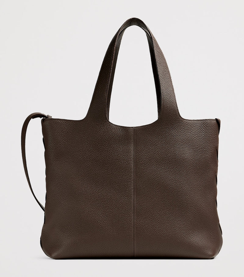 Bottega Veneta large leather Diago tote bag (British brand)