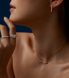 Chopard Ice Cube rose gold diamond necklace (British brand)
