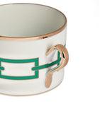 Ginori 1735 Catene Smeraldo tea cup in porcelain - British product
