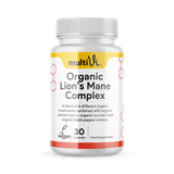 Holland & Barrett Multivi Organic Lion's Mane Complex Brain & Immune Support Capsules- Buy online at McGrocer