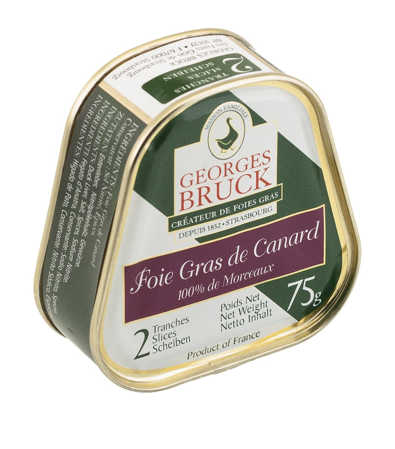 Georges Bruck duck foie gras 75g, UK version