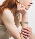 Suzanne Kalan yellow gold diamond stacker eternity ring size 7, UK version