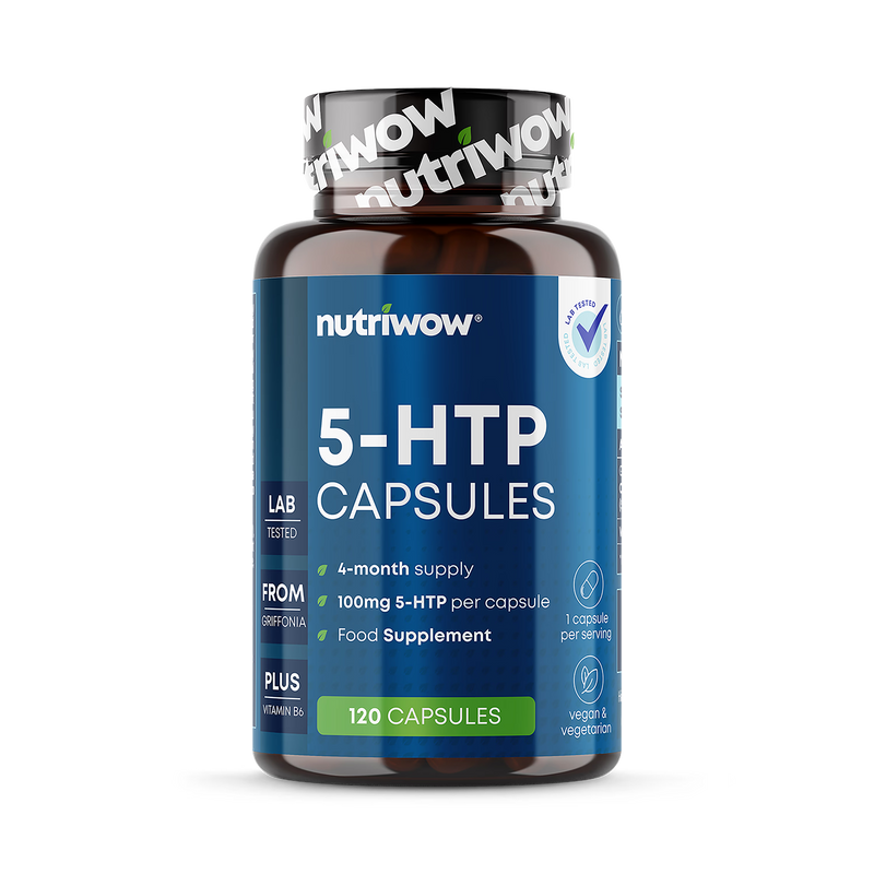 5HTP Capsules - High Strength 5-HTP 100mg from Griffonia Seed Complex - 120 Vegan Capsules