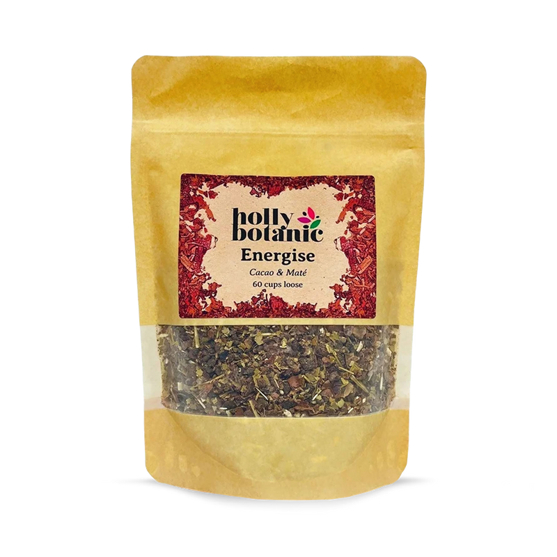 Holly Botanic Energise Tisane cacao maté 60 cups (British brand)