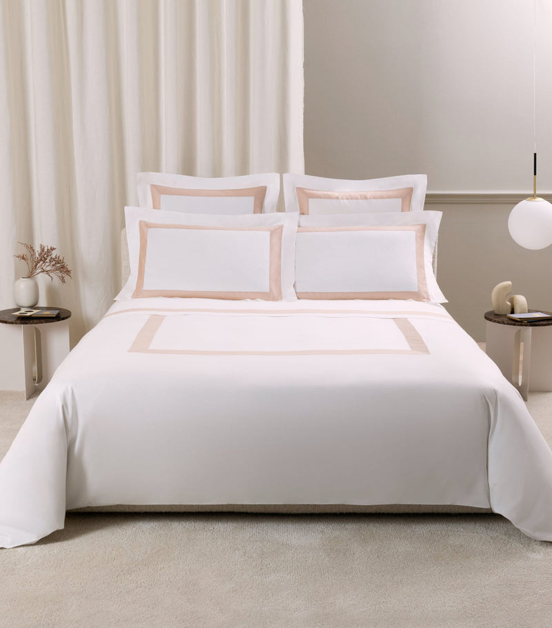 Frette Cotton Breeze border king sheet set (British brand)
