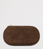 Monica Vinader mini suede oval jewellery case (British brand)