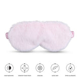 Silver Cloud pink satin sleep mask (British brand)