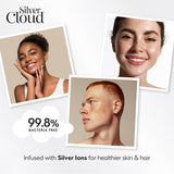 Silver Cloud pink satin sleep mask (British brand)