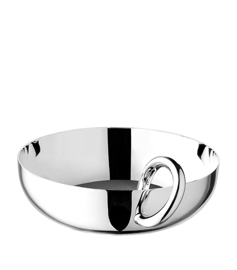 Christofle Vertigo silver plated bangle snack bowl 14cm - British product