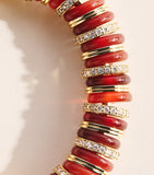 Eddie Borgo Lenox bracelet amber carnelian gold-plated, imported from the UK