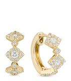 David Morris diamond hoop earrings 8mm, imported from the UK