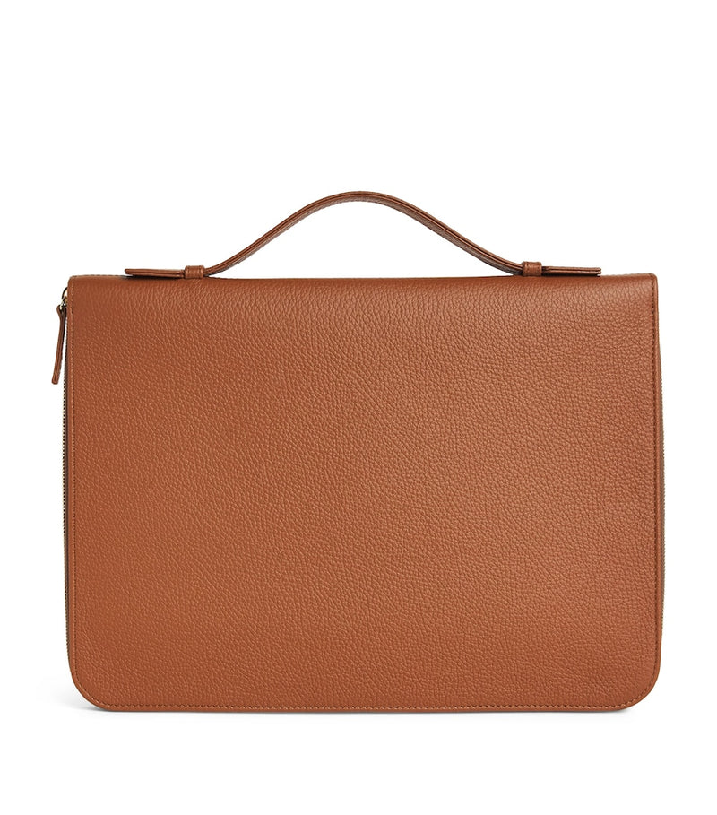 Eleventy leather laptop bag calfskin deer print, UK version