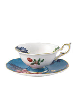 Harrods Wedgwood Wonderlust Sapphire Garden Teacup and Saucer- Buy online at McGrocer