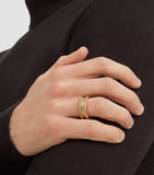 Bvlgari B.zero1 Rock Two-Band Ring 18kt yellow gold - British product