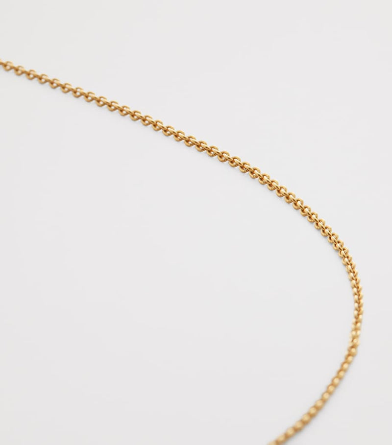 Monica Vinader gold vermeil chain necklace 61cm (British brand)