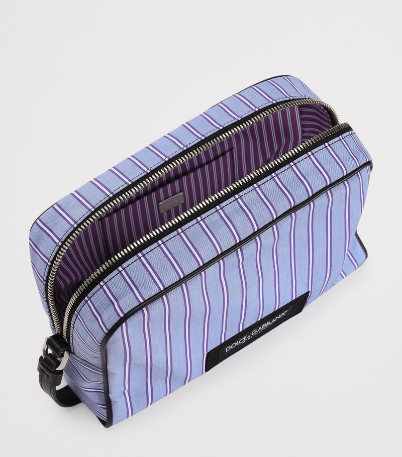 Dolce&Gabbana striped cotton clutch bag, imported from the UK