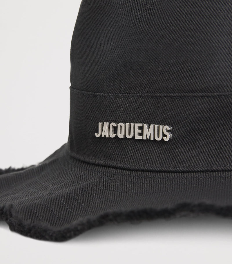 Jacquemus Artichaut bucket hat with logo plaque in cotton (British brand)