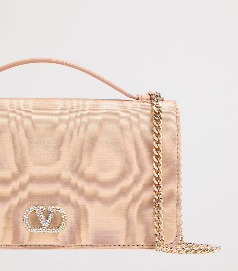 Valentino Garavani chain wallet with VLogo, H11cm - (British brand)