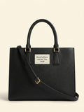 Prada Saffiano Lux leather 2-way handbag black (British brand)