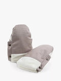 Egg pushchair handmuff Houndstooth Almond (British brand)