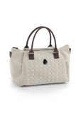 egg 3 overnight bag in cashmere, imported from the UK
