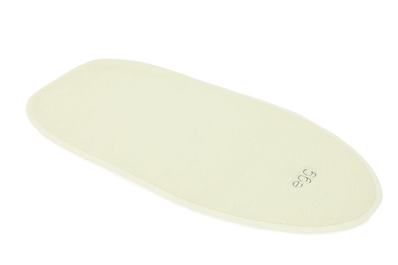 Egg carrycot sherpa mattress topper in cream, UK version