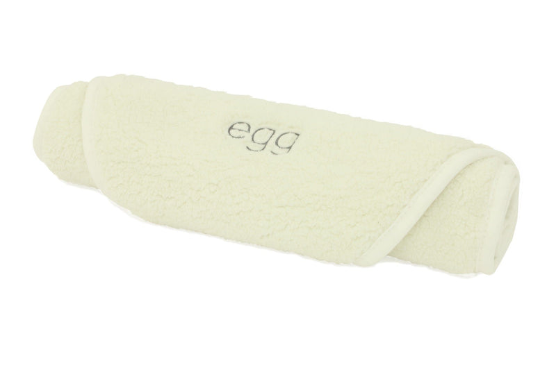 Egg carrycot sherpa mattress topper in cream, UK version