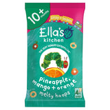 Ella's Kitchen Organic Pinapple Mango & Orange Melty Hoops Baby Snack 10+ Months 4x9g