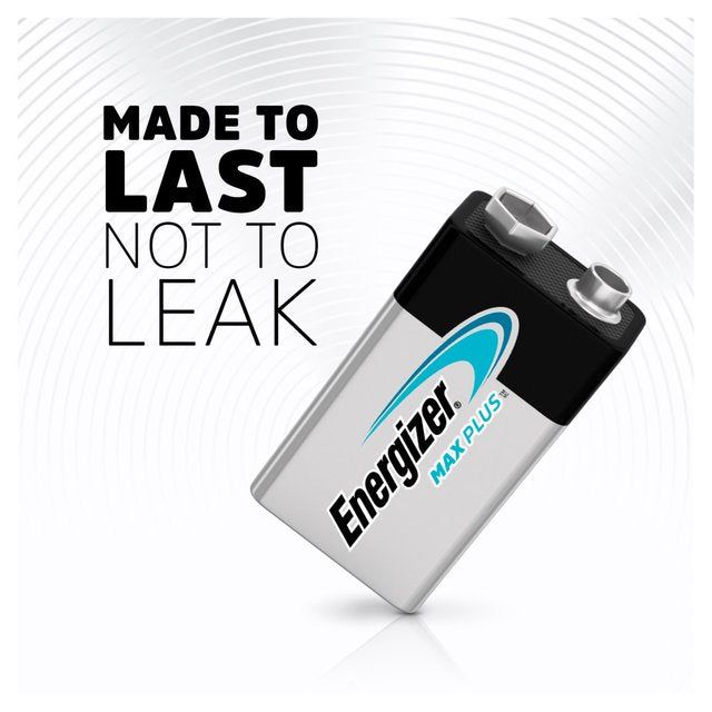 Energizer Max Plus 9V Batteries Alkaline