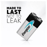 Energizer Max Plus 9V Batteries Alkaline