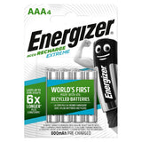 Energizer Recharge Extreme AAA 4 Pack Batteries