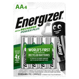 Energizer Recharge Power Plus AA 4 Pack Batteries