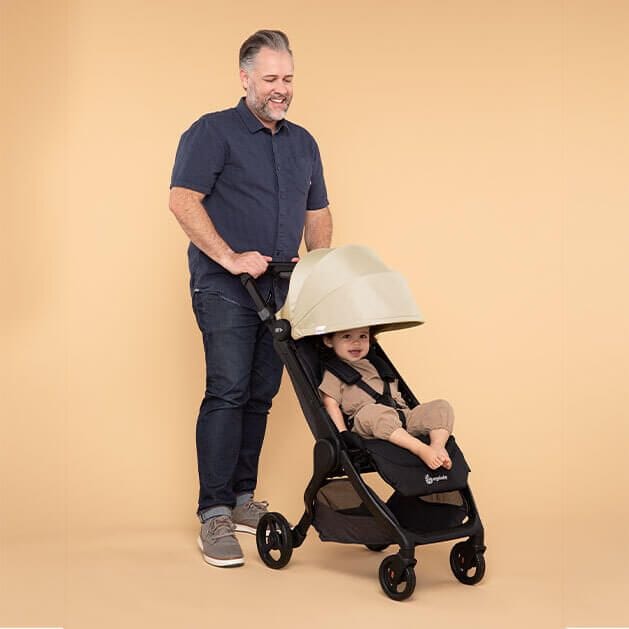 Ergobaby Metro+ stroller sunshade in cream (British brand)