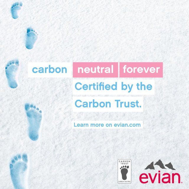 Evian SOMA Travel Glass Water Bottle Designer Pink 500ml