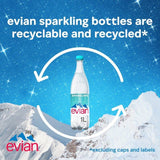 Evian Sparkling Natural Water 1L