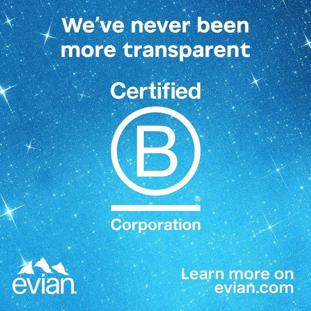 Evian Sparkling Natural Water 1L