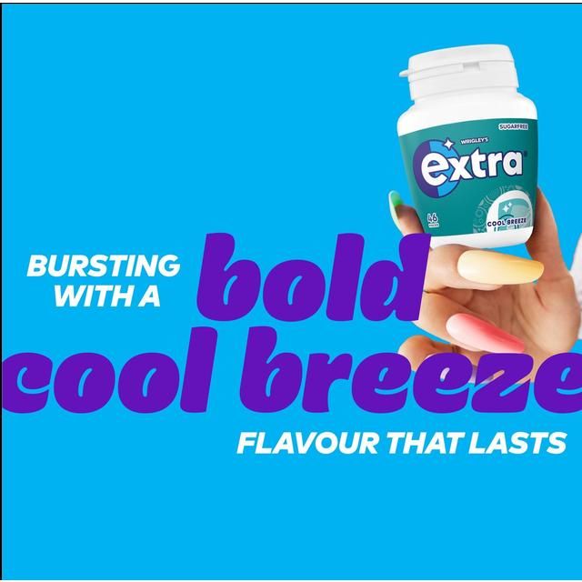 Extra Cool Breeze Sugarfree Chewing Gum Bottle 46 per pack