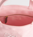 Harrods small cotton embroidered logo tote bag, UK version