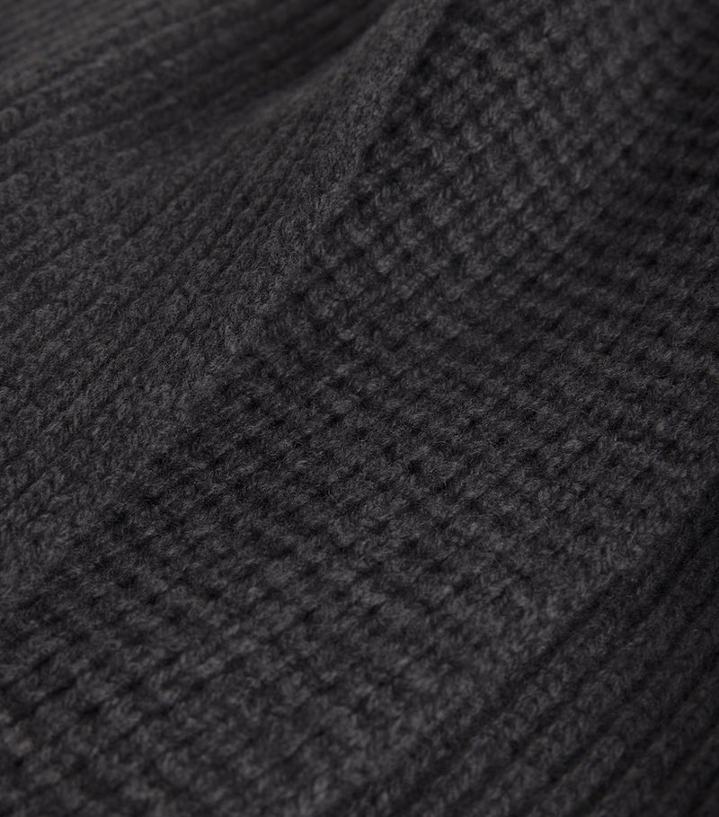 Sunspel wool-cashmere waffle scarf 180cm, UK version