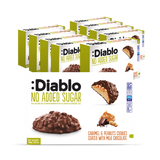 Holland & Barrett Diablo No Added Sugar Milk Chocolate Coated Cookies Caramel and Peanut 100g Pack of 9- Buy online at McGrocer