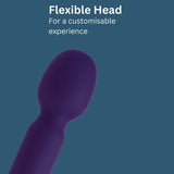Nauti 10 function silicone wand vibrator 6.5 inches, UK version
