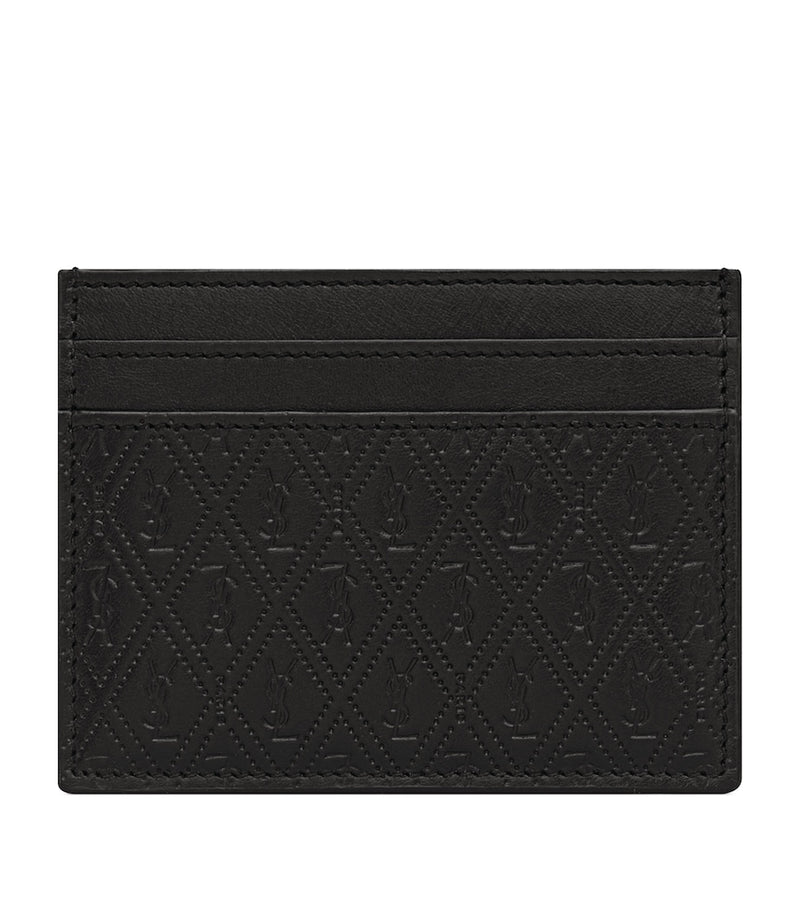 Saint Laurent Leather Monogram Card Holder - British product